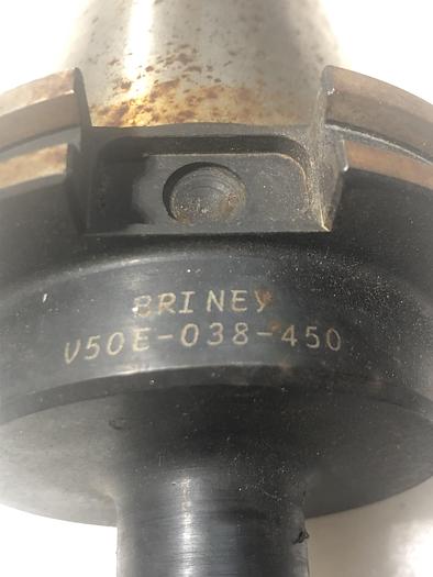 Used BRINEY  V50E-038-450 CAT-50 3/8"MILLING TOOL HOLDER