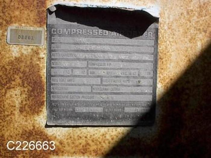 Used Compressor, Air Dryer, Refrigerated, 800 CFM @ 100 PSI, #C226663