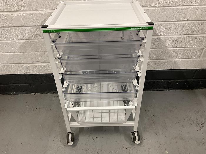 Used Freeway medical trolley with drawers