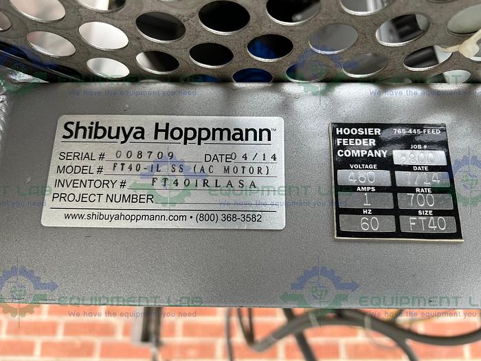 Used Hoosier Feeder Company  FT40-IL SS AC Motor Centrifugal Feeder