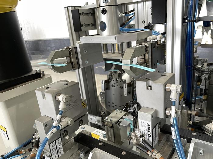 Used FACE MASK NOSE CLIP FANUC ROBOTIC ASSEMBLE AND ATTACHING CELL BY ACE NEW 2020