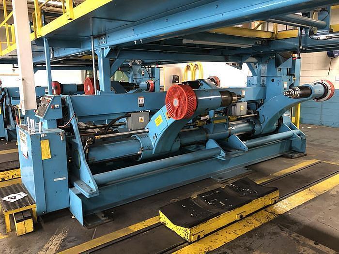 Used 90" MARQUIP DUAL UNWIND STAND  72" DIA. ROLLS