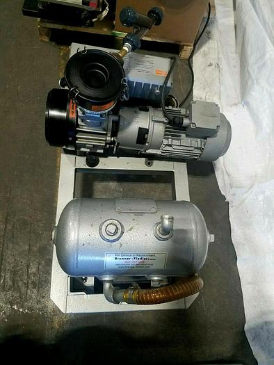 Used 2007 Busch RA025 Vacuum Pump Vacume with Receiver Tank Runs Perfectly