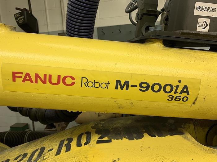 Used FANUC M900iA/350 6 AXIS CNC ROBOT WITH R30iA CONTROLLER 350KG X 2650mm REACH