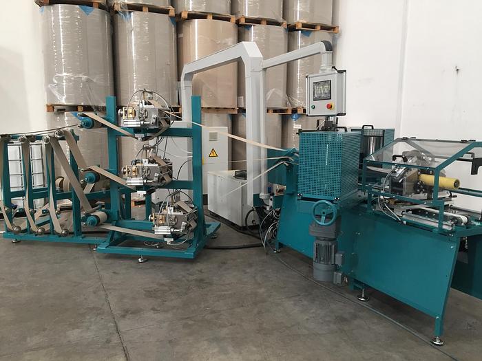 Used COMPOSITE CAN SPIRAL WINDING MACHINE 82FPM REBUILT 2020