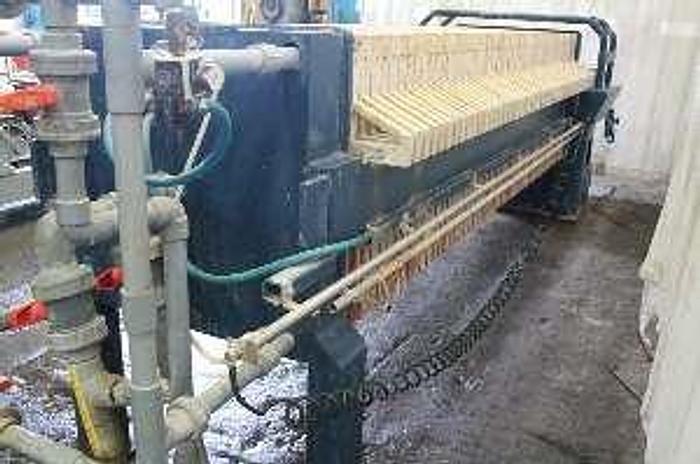 Used 25 CU. FT. PACIFIC FILTER PRESS – AUTOMATIC – C.G.R. – PLATE SHIFTER (#9228)
