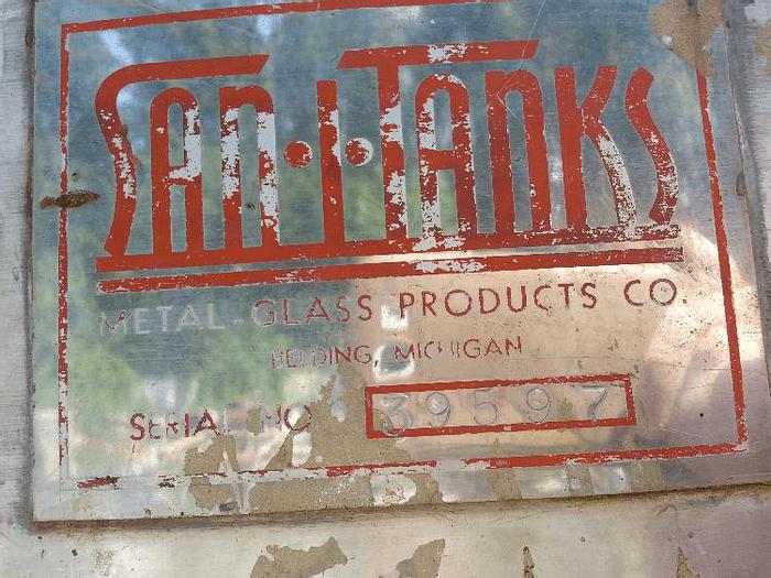 Used 1,000 GALLON SAN I TANKS VERTICAL OPEN TOP TANK – S/S