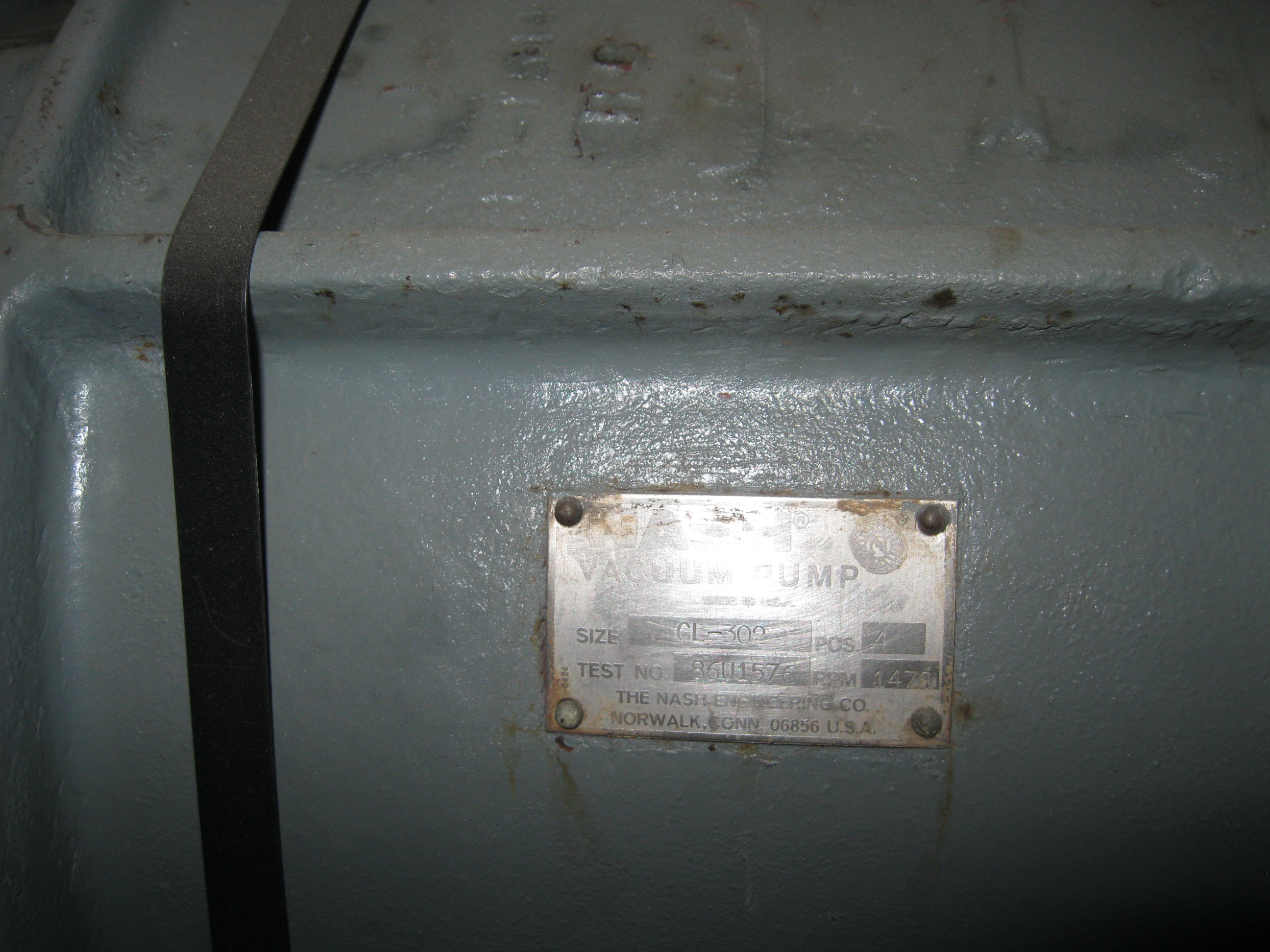 Used NASH CL3002 VACUUM PUMP