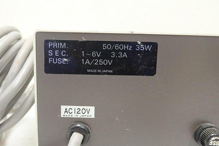 Used Wolfe Light Source Box and Light for Microscope - Made in Japan