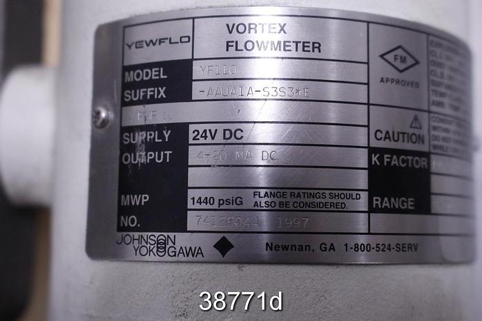 Used Yokogawa YF110 3.5" Magnetic Flow Tube #38771