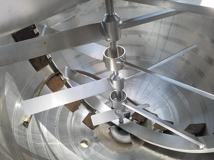 Used 150 GALLON GROEN DOUBLE MOTION COUNTER ROTATING KETTLE – S/S (#9785)