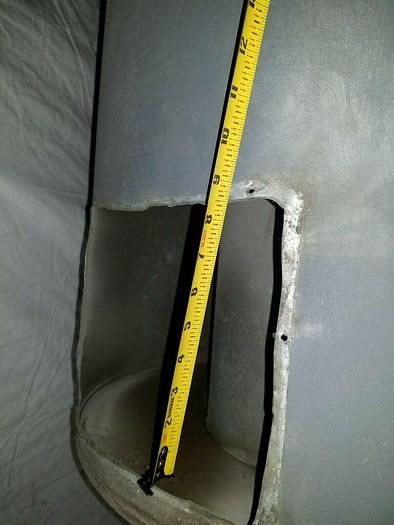 Used Cyclone Dust Collector Unit for use with existing system catches heavy particles