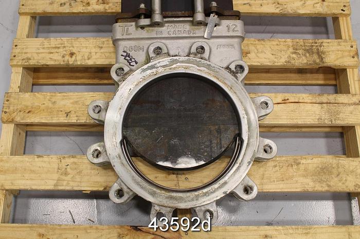 Used TrueLine 12" Hand Operated Knife Gate Valve #43592