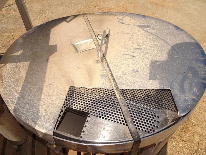 Used Hopper, 3.5 CF, S/st, Precision Stainless, Cone Bottom, #S742483