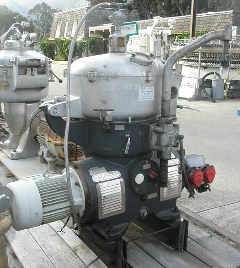Used Centrifuge, Disc, Separator, Westfalia, Mdl OTA-18-066 #S737955