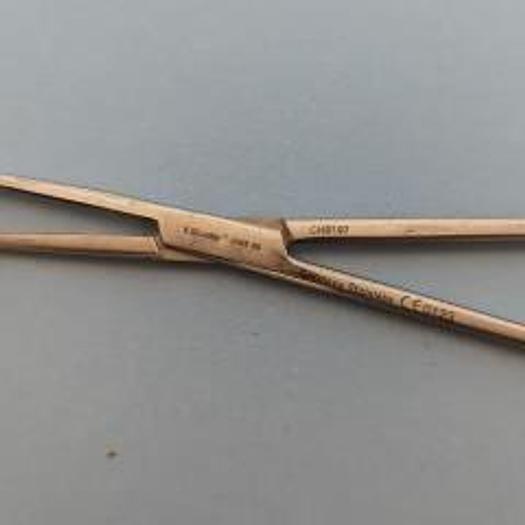 Used For Sale V. MUELLER CH5197 Kantrowitz dressing forceps Curved, serrated, Angled 12in