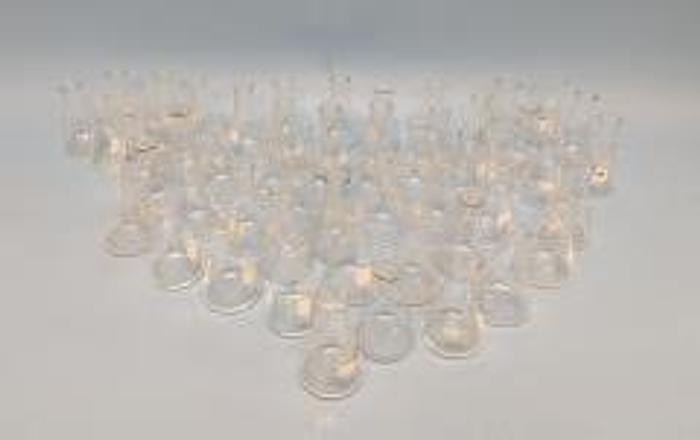 Used For Sale PYREX 125ml (Lot) Pyrex Glass 125ml Erlen Meyers Flask Graduated (50pcs)