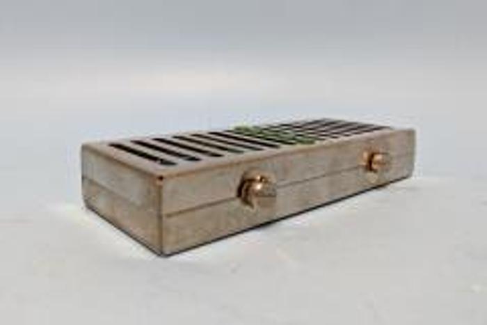 Used For Sale HU-FRIEDY Dental 5 Instrument Cassette Box Surgical Gray IM6051 HU FRIEDY Autoclave Tabletop