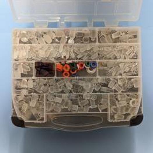 Used For Sale PYREX Corning Case PYREX Glass Solid Penny Head Flask Length Stopper Volumetric Flask