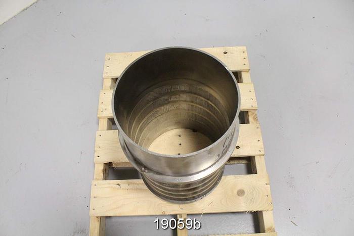 Unused Bird 100 Pressure Screen Basket, .010" Slots, Unused #19059