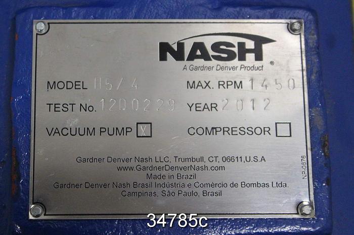 Unused Nash H5/4 Vacuum Pump, Unused #34785