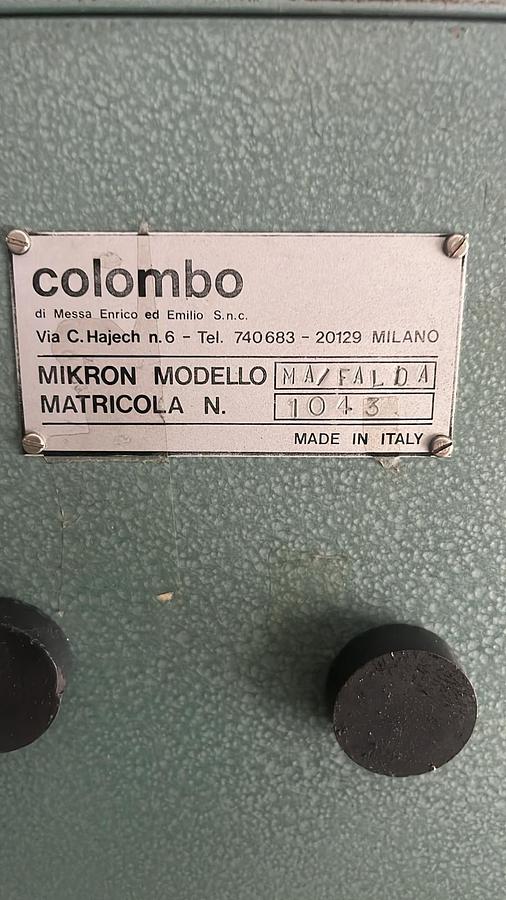 Usato Rif. 5.6.01.085 - Faldatrice Colombo Mikron 1 testa