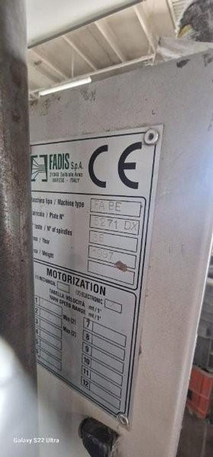 Usato Ref. 2.4.01.100 Binatrice elettronica FADIS mod. SE anno 1997