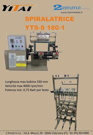 SPIRALATRICE PER TUBETTI FLANGIATI mod. YTS-S 180-1