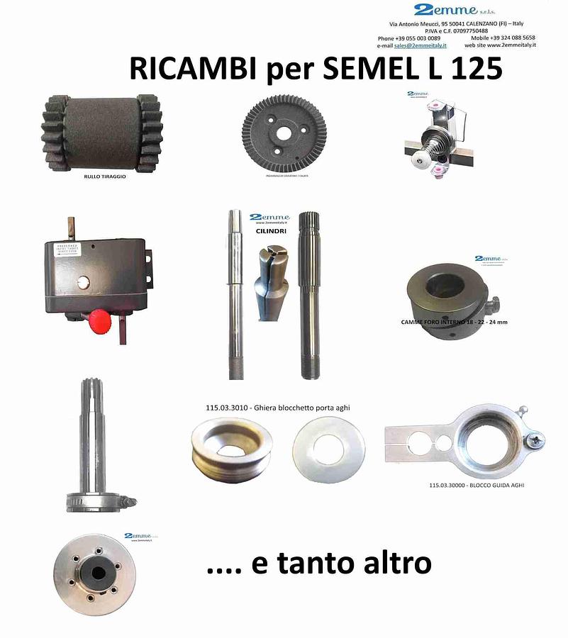 Ricambi per Semel KB 212 e L 125