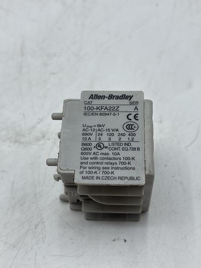 Used AB ALLEN BRADLEY 100-KFA22Z Ser A