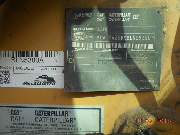 Used 2002 CATERPILLAR 420D IT