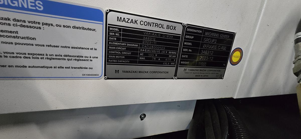 D'occasion MAZAK VARIAXIS C-600 Year December 2023