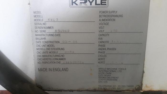 Used 1998 KRYLE VMC 700