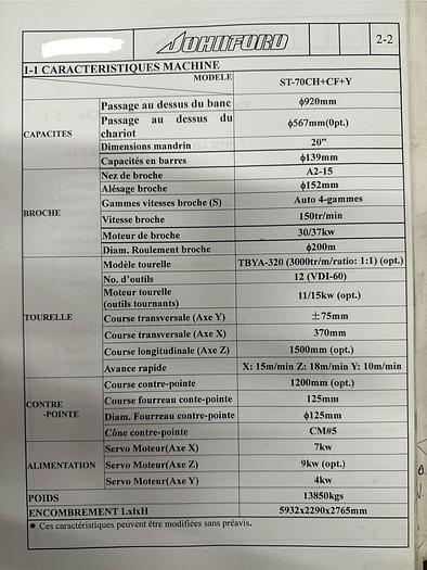D'occasion 2012 johnford ST 70 CH Y
