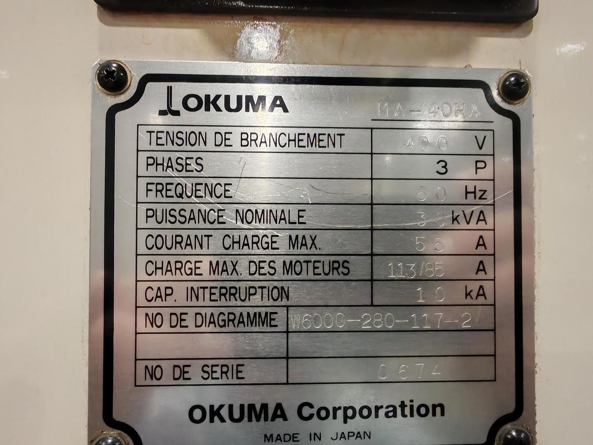 D'occasion 2000 OKUMA MA-40HA