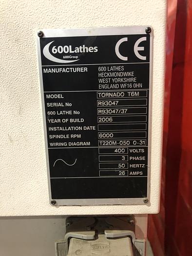 Utilisé 2006 COLCHESTER TORNADO T6M