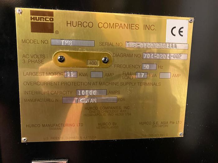 Utilisé 2012 HURCO TM 8