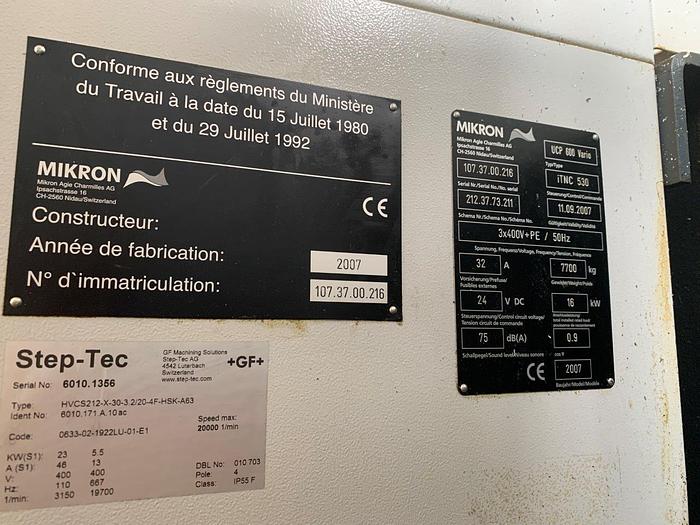 D'occasion 2006 MIKRON  UCO 610 VARIO