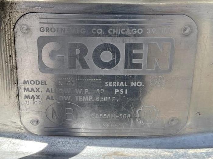 Used Groen 60 Gallon Jacketed Kettle