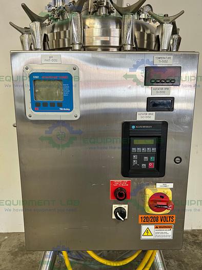 Used Precision  250 Liter Stainless Steel Jacketed Reactor 400 PSI w/ Reliance Motor