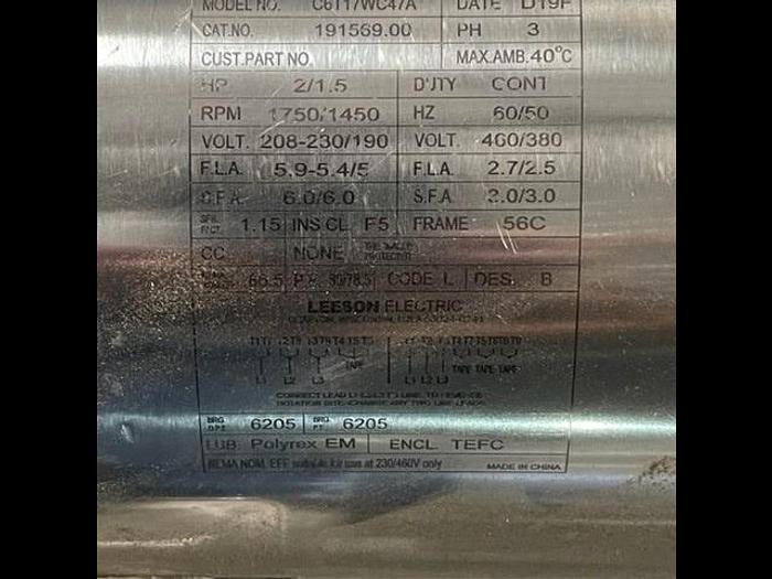 Used Waukesha Model 133 Positive Displacement Pump