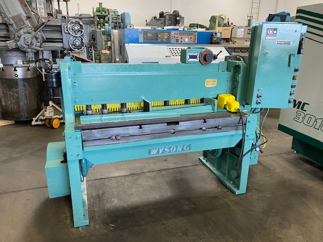 Used Wysong 1252 Mechanical Shear 12 Gauge x 52" #5687