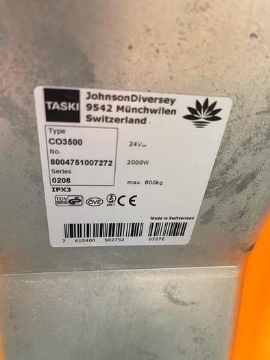 Used TASKI SWINGO 3500 RIDER FLOOR SCRUBBER (DISK) (BATTERY)