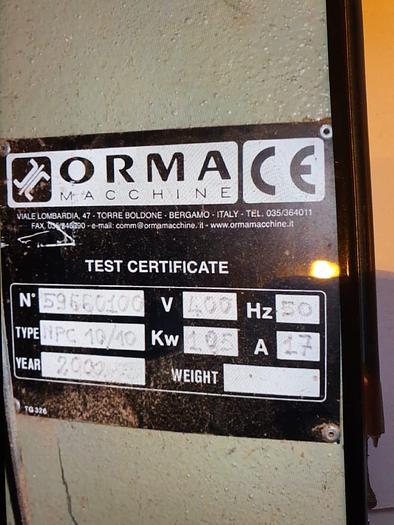Used 2000 Orma NPC 10/10 Hot Press