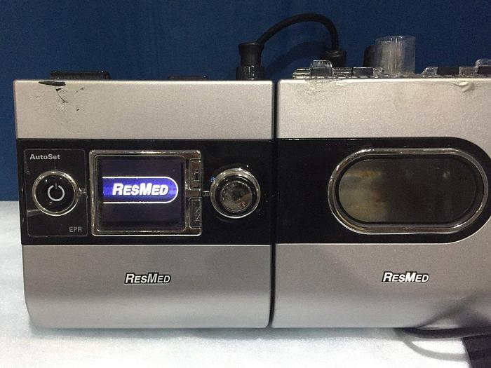 Gebraucht ResMed S9 Autoset Schlaftherapiegerät Schlafapnoe Beatmungsgerät mit H5i Warmluftbefeuchter