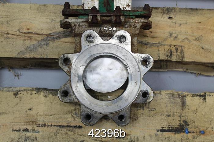 Used Rovalve 4" Hand Operated Knife Gate Valve #42396