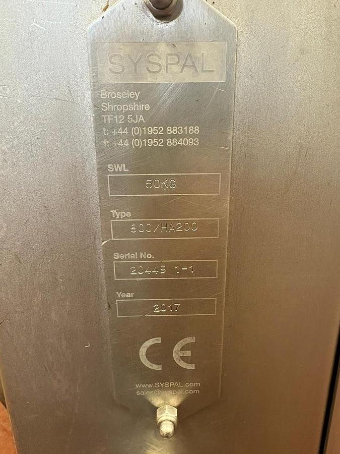 Very good used TOTE BIN WASHER/LIFTER