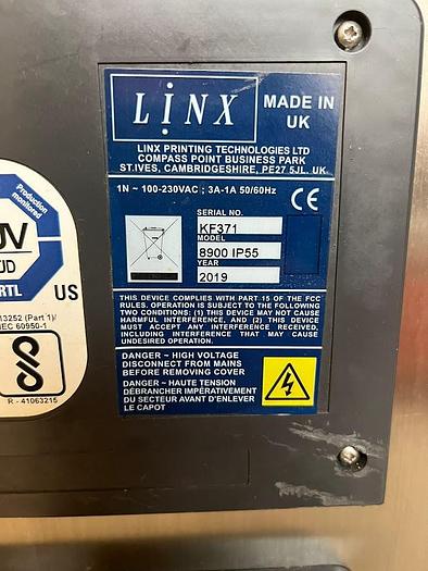 As new LINX INK JET CODER