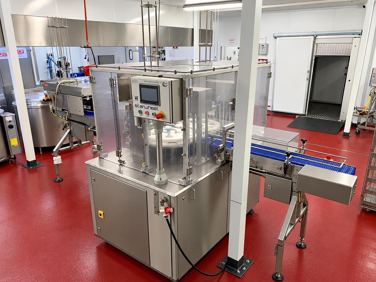 Very good used PACKAGING AUTOMATION STARWHEEL POT FILLER