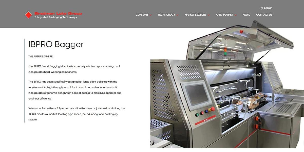 Very good used IBONHART BREAD SLICING & BAGGING LINE